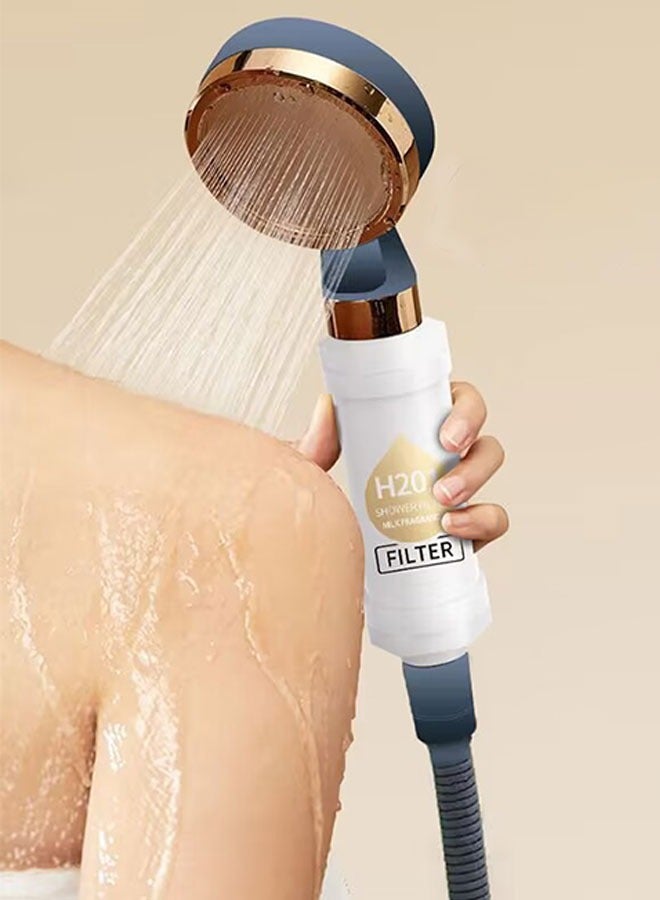 H201 General Shower Head Filter, Dry Skin & Hair Loss Relief, Lavender+Blueberry+Pine Forest Scent, Easy To Install, 3PCS For Daily Use - Image 4